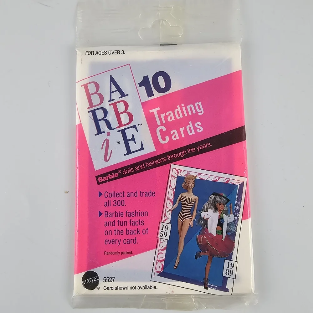 NWT Vintage 90's Barbie Trading Cards Lot of 5 10 packs Fashion Special Edition